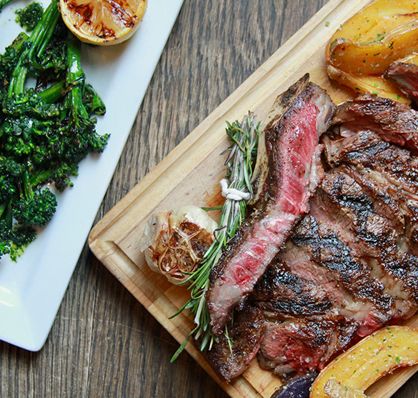 Close up of steak